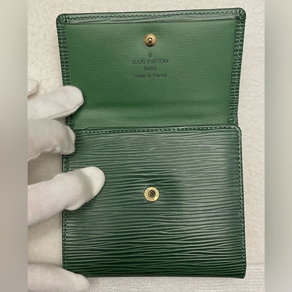 Louis Vuitton Authentic Vintage Forest Green Bifold Compact Wallet - Picture 9 of 13